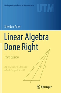 Abbildung von: Linear Algebra Done Right - Springer