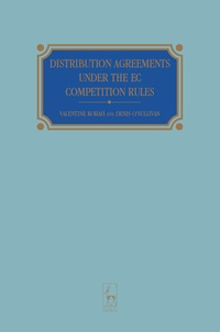 Enlarge image Cover: Distribution Agreements Under the EC Competition Rules - Hart Publishing