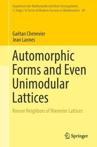Enlarge image Cover: Automorphic Forms and Even Unimodular Lattices - Springer