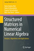Cover: Structured Matrices in Numerical Linear Algebra - Springer