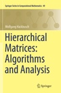 Cover: Hierarchical Matrices: Algorithms and Analysis - Springer