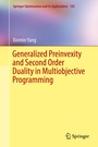 Cover: Generalized Preinvexity and Second Order Duality in Multiobjective Programming - Springer