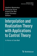 Cover: Interpolation and Realization Theory with Applications to Control Theory - Birkh&auml;user