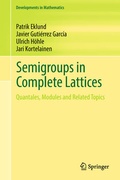 Cover: Semigroups in Complete Lattices - Springer