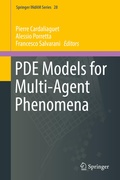 Cover: PDE Models for Multi-Agent Phenomena - Springer