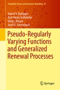 Cover: Pseudo-Regularly Varying Functions and Generalized Renewal Processes - Springer