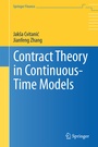 Cover: Contract Theory in Continuous-Time Models - Springer