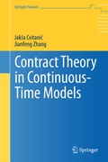 Cover: Contract Theory in Continuous-Time Models - Springer
