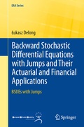 Cover: Backward Stochastic Differential Equations with Jumps and Their Actuarial and Financial Applications - Springer