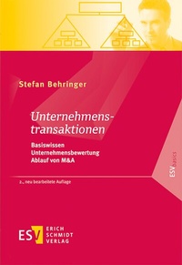 Abbildung von: Unternehmenstransaktionen - Erich Schmidt Verlag