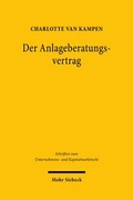 Abbildung von: Der Anlageberatungsvertrag - Mohr Siebeck