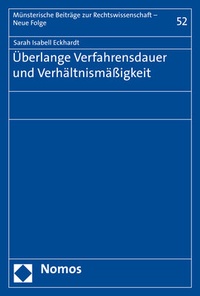 Abbildung von: Überlange Verfahrensdauer und Verhältnismäßigkeit - Nomos