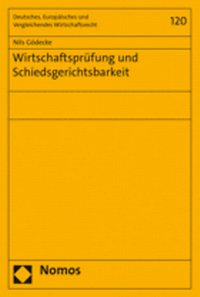 Abbildung von: Wirtschaftsprüfung und Schiedsgerichtsbarkeit - Nomos