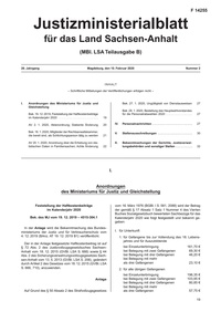Bild vergrößern Bild: Justizministerialblatt für das Land Sachsen-Anhalt - Freyburger Buchdruckwerkstätte GmbH