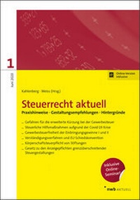 Abbildung von: Steuerrecht aktuell 1/2020 - NWB