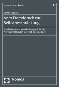 Abbildung von: Vom Fremddruck zur Selbstbeschränkung - Nomos