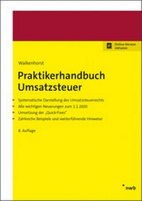 Abbildung von: Praktikerhandbuch Umsatzsteuer - NWB