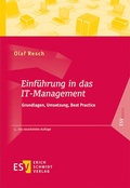 Cover: Einf&uuml;hrung in das IT-Management - Erich Schmidt Verlag