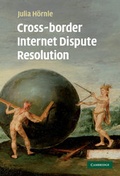 Abbildung von: Cross-border Internet Disputes Resolution - Cambridge University Press