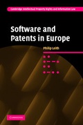 Cover: Software & Patents in Europe - Cambridge University Press