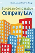Cover: European Comparative Company Law - Cambridge University Press