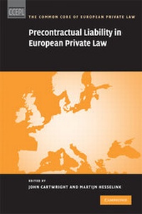 Abbildung von: Precontractual Liability in European Private Law - Cambridge University Press