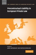 Cover: Precontractual Liability in European Private Law - Cambridge University Press
