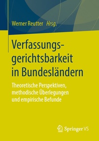 Abbildung von: Verfassungsgerichtsbarkeit in Bundesländern - Springer VS