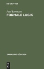 Cover: Formale Logik - De Gruyter