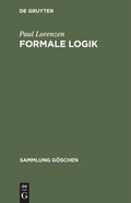 Cover: Formale Logik - De Gruyter