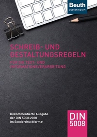 Abbildung von: Schreib- und Gestaltungsregeln für die Text- und Informationsverarbeitung - DIN Media