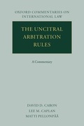 Abbildung von: The UNCITRAL Arbitration Rules - Oxford University Press Inc