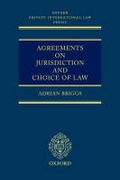 Abbildung von: Agreements on Jurisdiction and Choice of Law  - Oxford University Press Inc