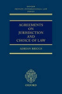 Abbildung von: Agreements on Jurisdiction and Choice of Law  - Oxford University Press Inc