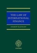 Cover: The Law of International Finance - Oxford University Press