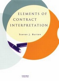 Abbildung von: Elements of Contract Interpretation - Oxford University Press