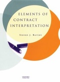 Cover: Elements of Contract Interpretation - Oxford University Press