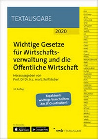 Abbildung von: Wichtige Gesetze für Wirtschaftsverwaltung und die Öffentliche Wirtschaft - NWB