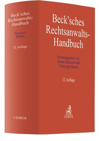 Abbildung von: Beck'sches Rechtsanwalts-Handbuch - C.H.BECK