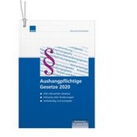 Abbildung von: Aushangpflichtige Gesetze 2020 - WEKA