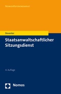 Cover: Staatsanwaltschaftlicher Sitzungsdienst - Nomos