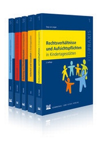 Abbildung von: Rechtsverhältnisse und Aufsichtspflichten in Kindertagesstätten / Sicherheit und Gesundheit in Kindertagesstätten / Marketing und Öffentlichkeitsarbeit in Kindertagesstätten / Qualitätsmanagement in Kindertagestätten / Arbeitsrecht für ErzieherInnen - Kommunal- und Schul-Verlag