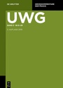 Cover: UWG - De Gruyter