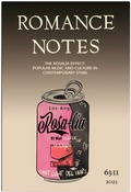 Cover: Romance Notes - University of North Carolina at Chapel Hill Department of Romance Studies