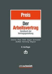 Abbildung von: Der Arbeitsvertrag - Otto Schmidt Verlag