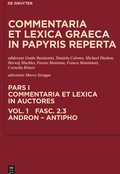 Cover: Andron, Antimachus, Antiphon - De Gruyter