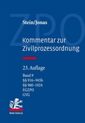 Cover: Kommentar zur Zivilprozessordnung - Band 9 - Mohr Siebeck