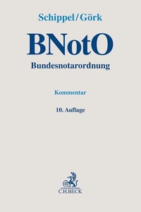 Abbildung von: Bundesnotarordnung: BNotO - C.H.BECK