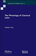 Cover: The Phonology of Classical Latin - Wiley-Blackwell
