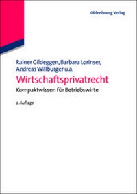 Enlarge image Cover: Wirtschaftsprivatrecht - De Gruyter Oldenbourg